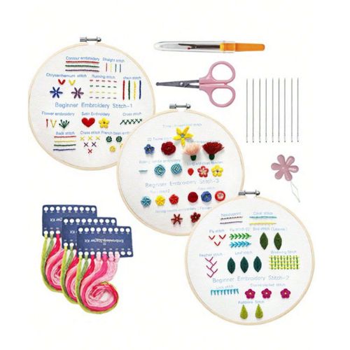 Beginners Embroidery Stitch DIY Kit