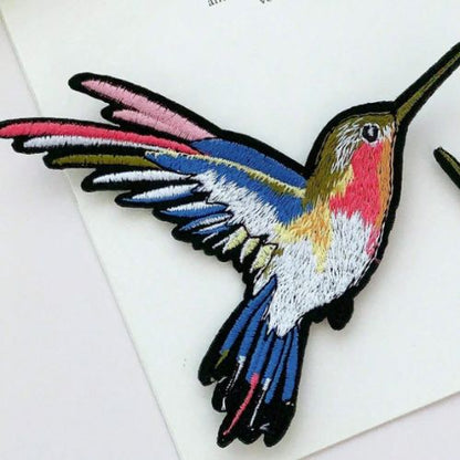 1 Piece bird embroidery iron on patch