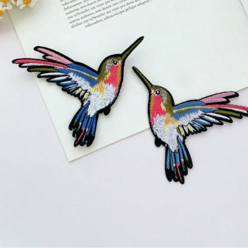 1 Piece bird embroidery iron on patch