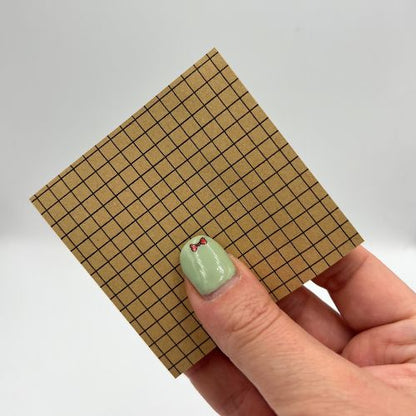 Brown Plaid Sticky notes