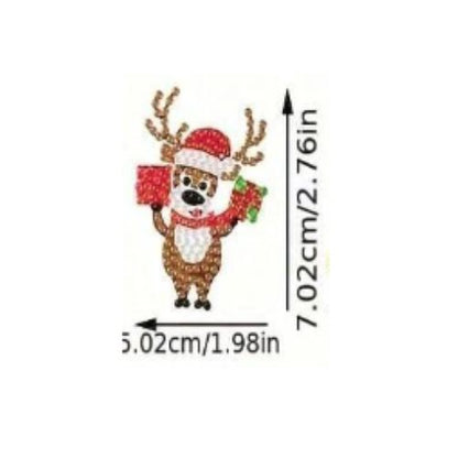 Cute Christmas Reindeer Diamond Dot Decoration Kit, Single