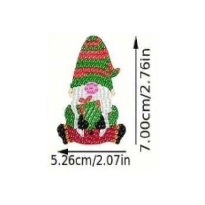 Santa's Christmas Dwarf Diamond Dot Decoration Kit, Single