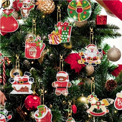 Christmas Tree Decoration Diamond Dot Decoration Kit, Single