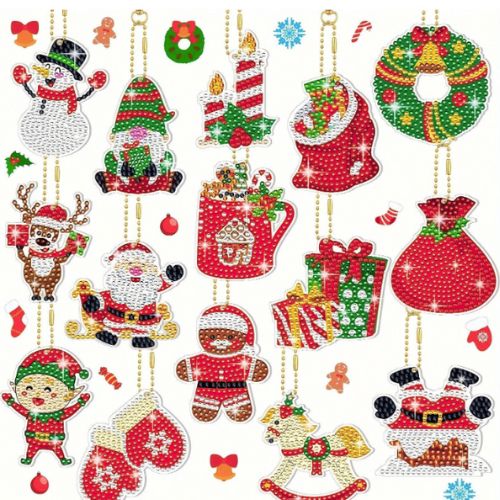 Christmas Tree Decorations simple Diamond Dot Decoration Kit, Single