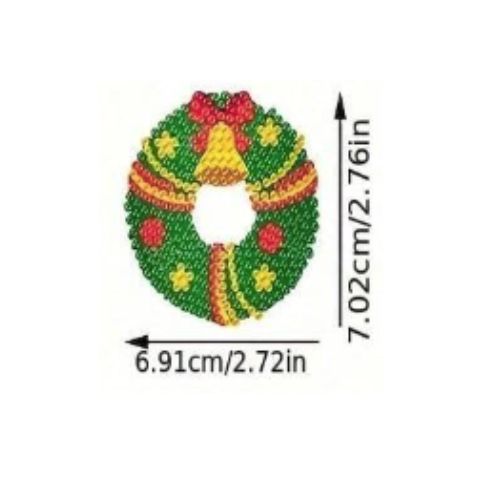 Wreath Christmas Diamond Dot Decoration Kit, Single