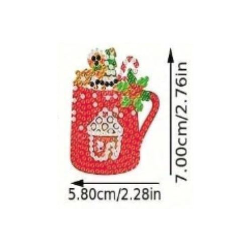 Christmas Mug Diamond Dot Decoration Kit, Single