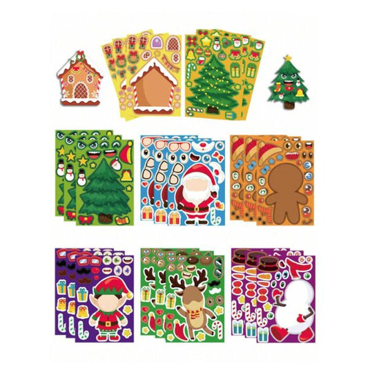 DIY Christmas Stickers- Festive set of 8