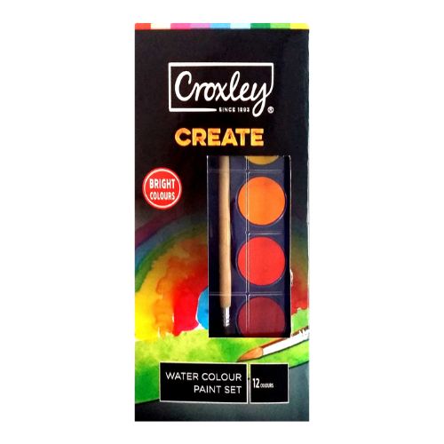 Croxley Watercolour paint set - 12 colours