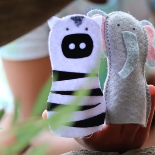 Sew your Own Zebra Finger Puppet