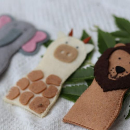 Wild Animals Felt Finger puppets- Set of 4