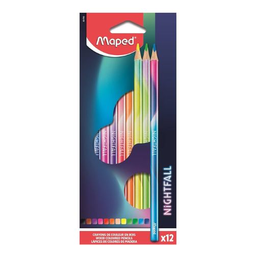 Maped Nightfall Coloured Graphite Pencils Box of 12