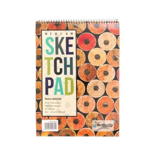 Paper Sketch Pads A4, 90gsm, 25 sheets