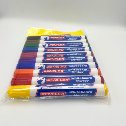 Penflex Wallet of 10 Whiteboard Markers