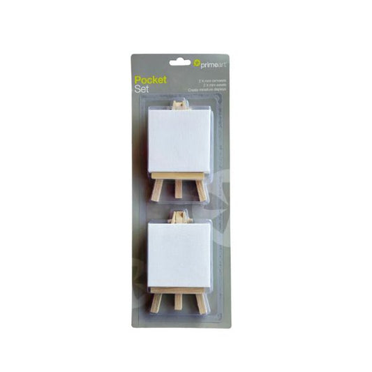 Pocket Set Mini Canvas & Easel