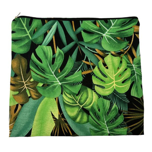 Kids Library Book Bag, A3, Green Leaves