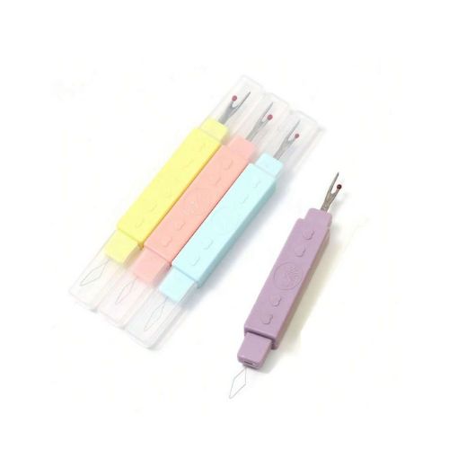 Pastel coloured seam ripper & threader