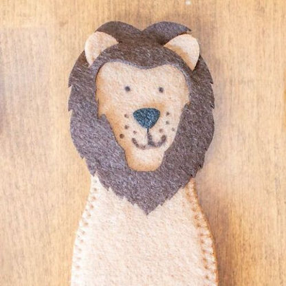 Sew Your Own Lion Finger Puppet