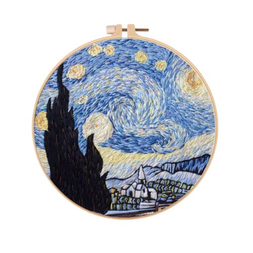 Starry Night Embroidery Kit