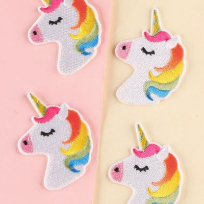 1 Piece cute unicorn embroidery iron on patch