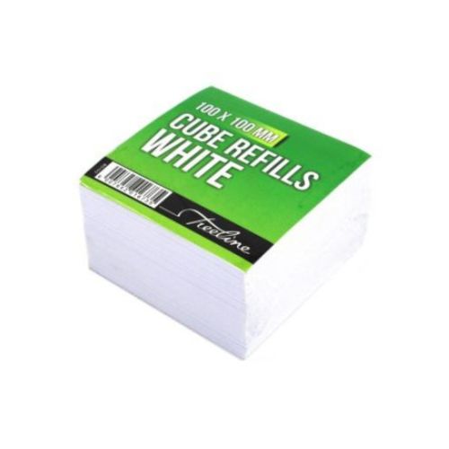 White Memo Cube Refills 100mm x 100mm, Boxed