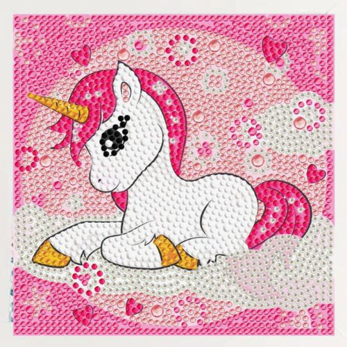 Children's Unicorn Theme Diamond Dotting Kit - Scribble and Scratch