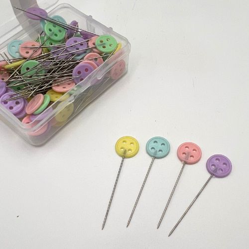 Cute Pastel Coloured Dressmaking and Sewing Pins - Scribble and Scratch