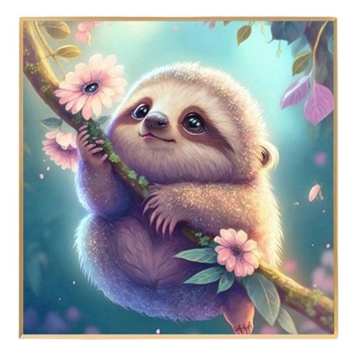 Cute Sloth Diamond Dotting Kit - Scribble and Scratch