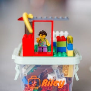 Kids All-in-One Vintage Lego Play Box - Scribble and Scratch