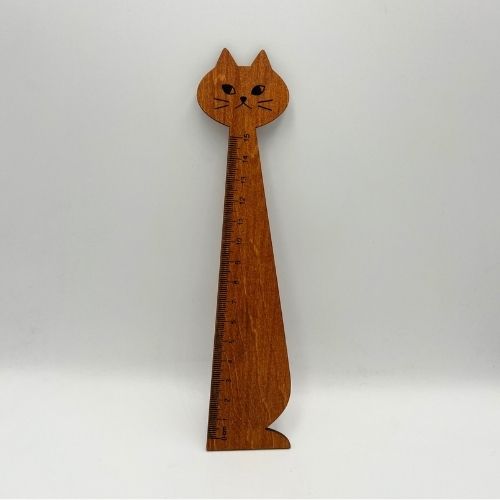 Kitty Cat Ruler, 15cm - Scribble and Scratch