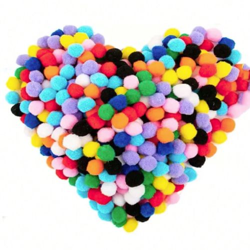 Mixed Rainbow Felt Pom Poms - Scribble and Scratch