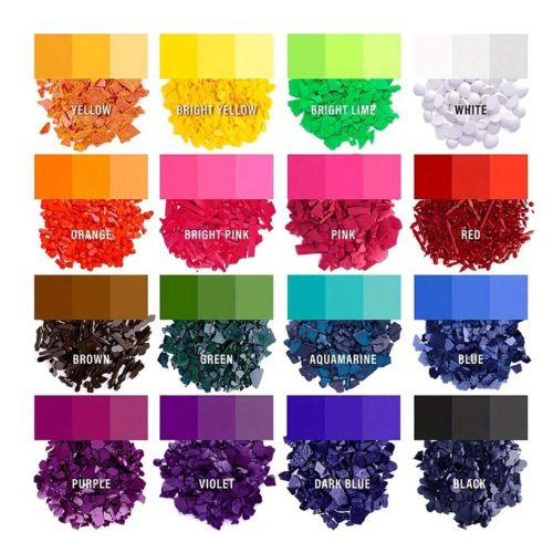 Pack of 16 Assorted Coloured Candle Dyes - Scribble and Scratch