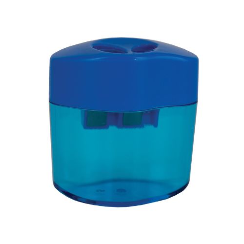 Treeline 2-Hole Barrel Sharpener, Blue - Scribble and Scratch